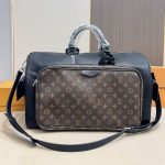 Louis Vuitton Keepall Bandoulière 50 Black And Brown 50cm - Image 3
