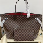 Louis Vuitton Neverfull GM Damier Ebene Canvas Red 39cm N40597 - Image 3
