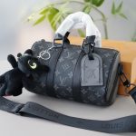 Louis Vuitton Keepall Bandoulière 25 Monogram Eclipse Black 24cm M46271 - Image 4