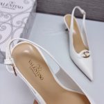Valentino The Bold Edition Vlogo Leather Slingback Pump 60Mm In Ivory - Image 8