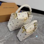 Louis Vuitton X Takashi Murakami Capucines BB Monogram White 27cm - Image 4