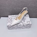 Valentino The Bold Edition Vlogo Leather Slingback Pump 60Mm In Ivory - Image 9