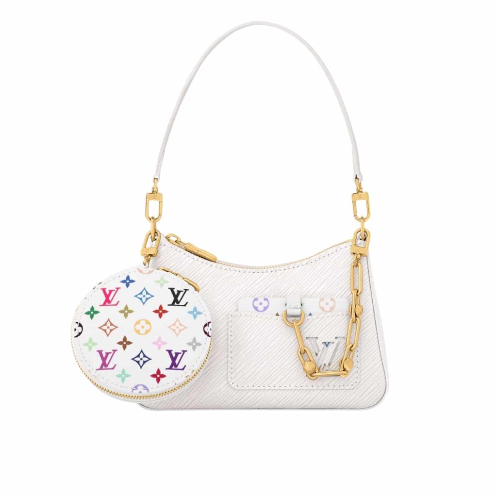 Louis Vuitton X Murakami Marellini Bag White 19Cm M13100 - Image 2