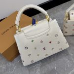 Louis Vuitton X Takashi Murakami Capucines BB Monogram White 27cm - Image 8