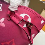Louis Vuitton Neverfull MM Monogram Canvas Tote Bag Midnight Fuchsia 31cm M20511 - Image 5