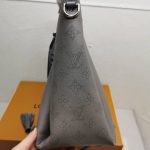 Louis Vuitton Haumea Mahina Leather Bag Dark Grey 30Cm - Image 5