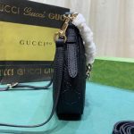 Gucci Gg Emblem Small Shoulder Bag Black 23Cm 815409 Aaeem 1000 - Image 7