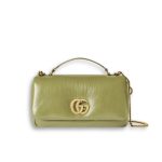 Gucci GG Milano Mini Top Handle Bag Olive Green 21Cm 806017 AAD5X 3037