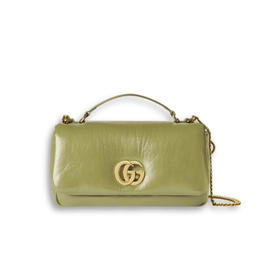 17-5-1.jpg Gucci GG Milano Mini Top Handle Bag Olive Green 21Cm 806017 AAD5X 3037 - Image 1