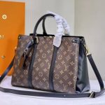 Louis Vuitton Soufflot MM Bag Monogram Canvas Black 36Cm M44817 - Image 4