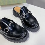 Gucci Women'S Mule With Horsebit Black 764207 Ds800 1000 - Image 8