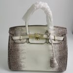 Hermes Birkin 30 Niloticus Himalaya Blanc Finish Gold Kelly 30Cm - Image 3