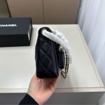 Chanel Shoulder Crossbody Bag With Chain Black 20cm - Image 9