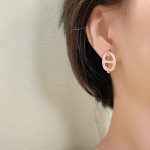 Hermes Mini Maillon Earrings Light Pink - Image 7