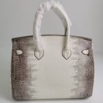 Hermes Birkin 30 Niloticus Himalaya Blanc Finish Gold Kelly 30Cm - Image 4