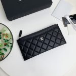 Chanel Classic Zip Pouch Wallet Black 22cm - Image 3