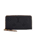 Louis Vuitton Zippy Wallet Wild At Heart Monogram Empreinte Giant Black 19cm M80680
