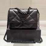 Chanel Cc Flap Bag In Black 26cm - Image 3