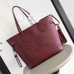 Louis Vuitton Neverfull MM Monogram Empreint Wine Red 31cm M25855 - Image 3