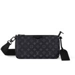 Louis Vuitton Pochette Accessoire Bag Black 24Cm