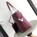 Louis Vuitton Neverfull MM Monogram Empreint Wine Red 31cm M25855 - Image 5