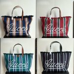 Gucci Embroidered Large Canvas Tote Bag In Dark Blue And Multicolor 37cm 818779 Faef8 8796 - Image 10