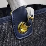 Chanel Medium Deauville Canvas Tote Blue 38Cm - Image 6
