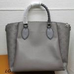 Louis Vuitton Haumea Mahina Leather Bag Dark Grey 30Cm - Image 4