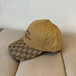 Gucci Baseball Cap Web Stripe Brown - Image 4