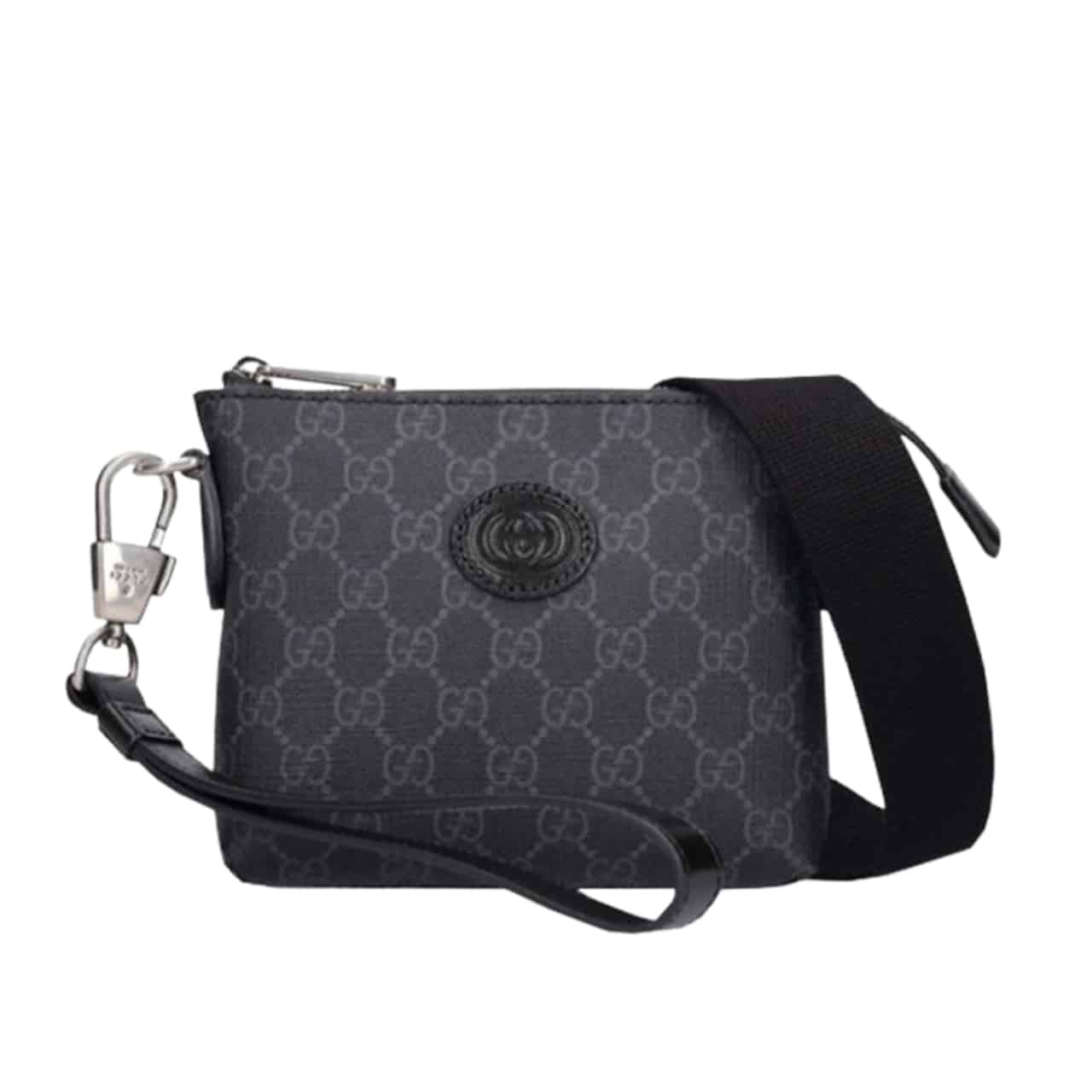 184-1-1.jpg Gucci Messenger Bag With Interlocking G Black 29Cm 723306 92THN 1000 - Image 1
