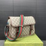 Gucci Gg Supreme Canvas Small Messenger Bag Beige Ebony 23Cm - Image 4