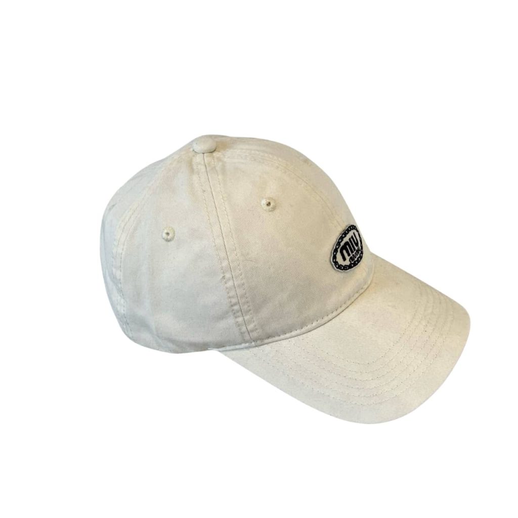 Miumiu Baseball Cap Basic White - Image 2