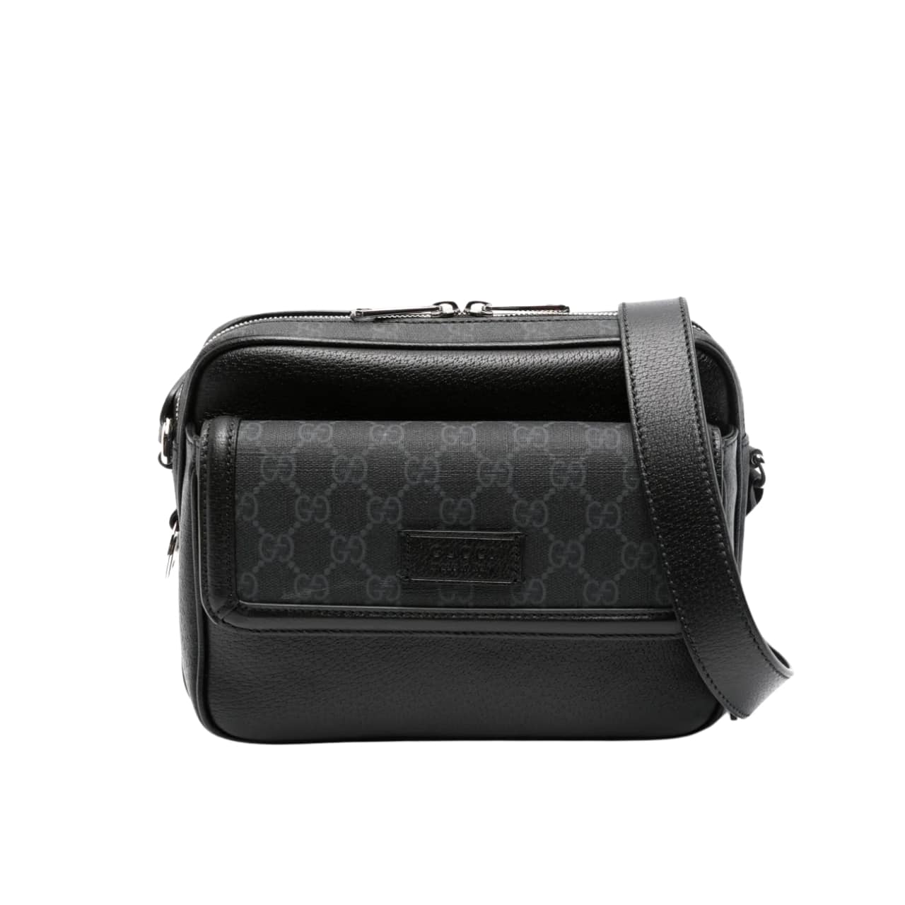 186-1-2.jpg Gucci Small GG Crossbody Bag Black 23Cm - Image 1