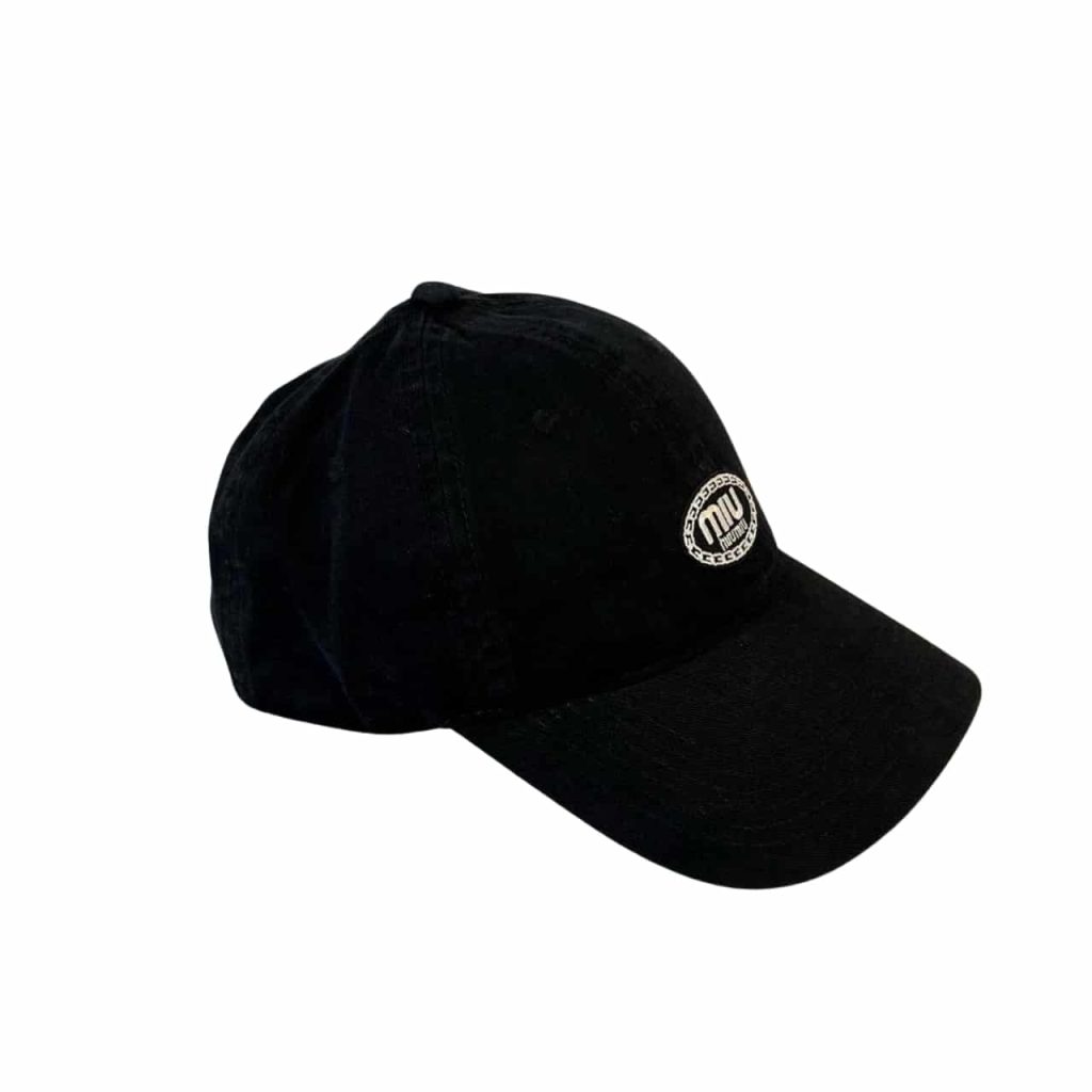 Miumiu Baseball Cap Basic Black - Image 2