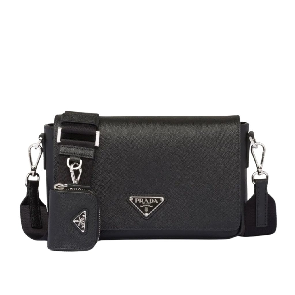 Prada Saffiano Leather Shoulder Bag 22cm - Image 2