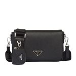 Prada Saffiano Leather Shoulder Bag 22cm