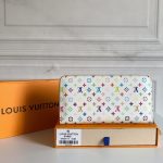 Louis Vuitton X Takashi Murakami Zippy Wallet White Multicolored 19cm M13922 - Image 3