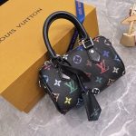 Louis Vuitton X Takashi Murakami Nano Speedy Black Multicolored 16Cm M13406 - Image 3