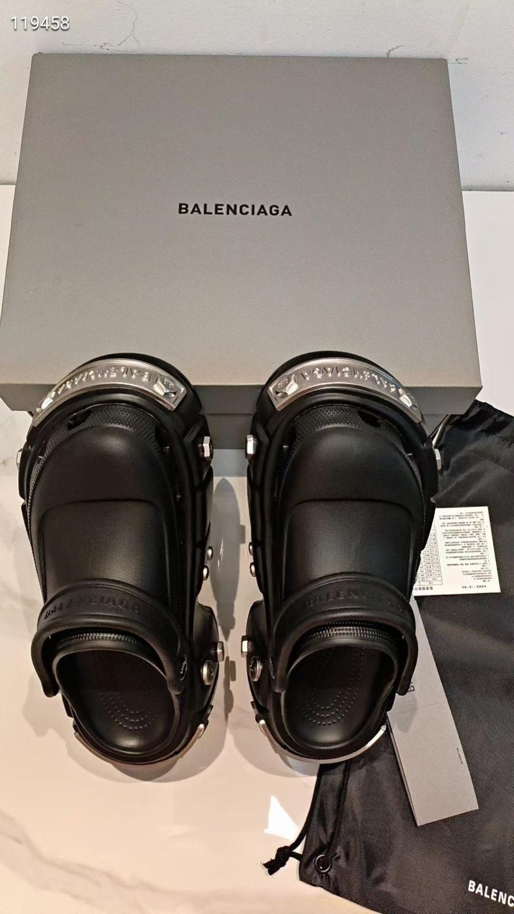 Balenciaga x Crocs Hardcrocs Sandal Black - Image 4
