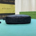 Gucci Gg Emblem Small Shoulder Bag Black 23Cm 815409 Aaeem 1000 - Image 8