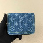 Louis Vuitton Zippy Coin Purse Wallet Denim Blue 11Cm M82957 - Image 4