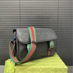 Gucci Gg Supreme Canvas Small Messenger Bag Black 23Cm - Image 3