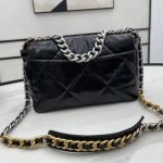 Chanel 19 Series Classic Double C Logo Silver Turn Buckle Black 31cm - Image 6