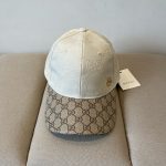 Gucci Gg Canvas Baseball Hat Beige - Image 3