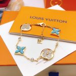 Louis Vuitton Color Blossom Bb Bracelet Gold Tone With Blue Q05979 - Image 3
