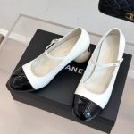Chanel Mary Janes Patent And Imitation Pearls White Black G46775 B22202 U4186 - Image 6