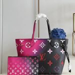 Louis Vuitton Neverfull MM Monogram Midnight Fuchsia 31cm M20511 - Image 3