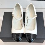 Chanel Mary Janes Patent And Imitation Pearls White Black G46775 B22202 U4186 - Image 4