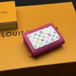Louis Vuitton X Murakami Portefeuille Claire Kawaii Pink 11cm - Image 3