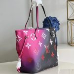 Louis Vuitton Neverfull MM Monogram Midnight Fuchsia 31cm M20511 - Image 5